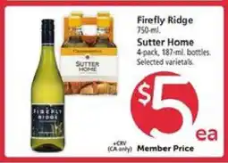 Safeway Firefly Ridge / Sutter Home offer