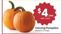 Pick'n Save Carving Pumpkins offer