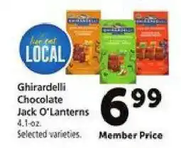 Safeway Ghirardelli Chocolate Jack O'Lanterns offer