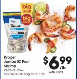 Pick'n Save Kroger Jumbo EZ Peel Shrimp offer