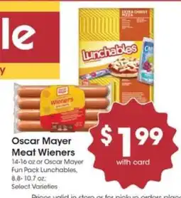 Pick'n Save Oscar Mayer Meat Wieners offer