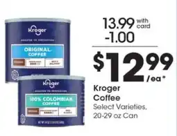 Pick'n Save Kroger Coffee offer
