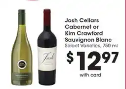 Pick'n Save Josh Cellars Cabernet or Kim Crawford Sauvignon Blanc offer
