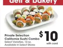 Pick'n Save Private Selection California Sushi Combo offer