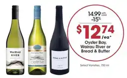 Pick'n Save Oyster Bay, Wairau River or Bread & Butter offer