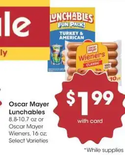 Kroger Oscar Mayer Lunchables offer