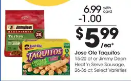 Kroger Jose Ole' Taquitos offer
