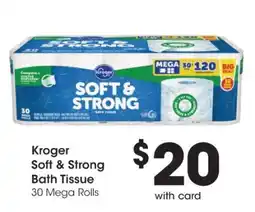 Kroger Kroger Soft & Strong Bath Tissue offer