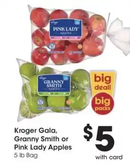 Kroger Kroger Gala, Granny Smith or Pink Lady Apples offer