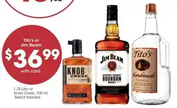Kroger Tito's or Jim Beam offer