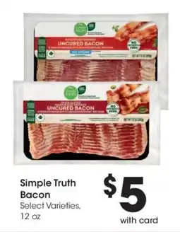 Kroger Simple Truth Bacon offer