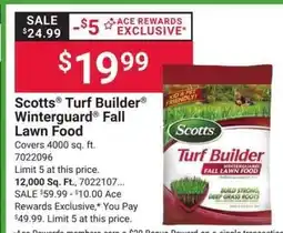Giant Eagle Scotts Turf Builder Winterguard Fall Lawn Food offer