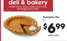 Kroger Pumpkin Pie offer