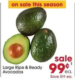 Giant Eagle Large Ripe & Ready Avocados offer