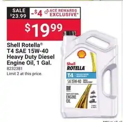 Giant Eagle Shell Rotella T4 SAE 15W-40 Heavy Duty Diesel Engine Oil, 1 Gal offer