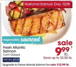 Giant Eagle Fresh Atlantic Salmon offer