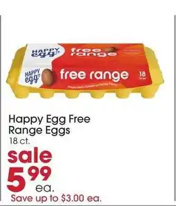 Giant Eagle Happy Egg Free Range Eggs offer