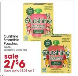 Giant Eagle Outshine Smoothie Pouches offer