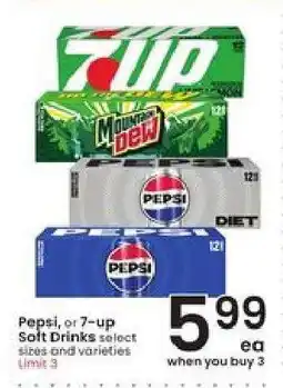 Albertsons Pepsi, or 7-up Soft Drinks offer