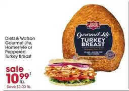 Giant Eagle Dietz & Watson Gourmet Lite Turkey Breast offer