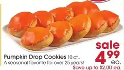 Giant Eagle Pumpkin Drop Cookies offer