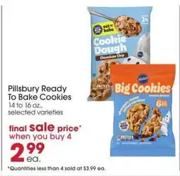 Giant Eagle Pillsbury Ready to Bake Cookies offer