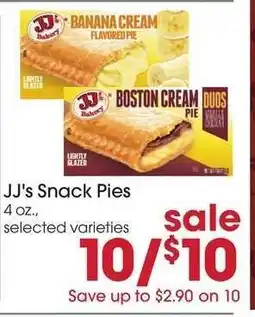 Giant Eagle JJ's Snack Pies offer