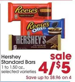 Giant Eagle Hershey Standard Bars offer