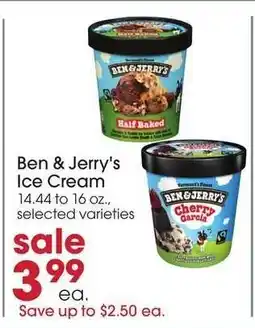 Giant Eagle Ben & Jerry's Ice Cream offer