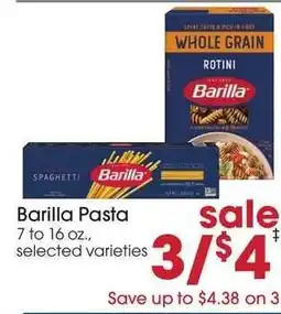 Giant Eagle Barilla Pasta offer