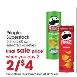 Giant Eagle Pringles Superstack offer