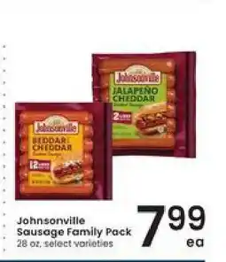 Albertsons Johnsonville Sausage Family Pack offer
