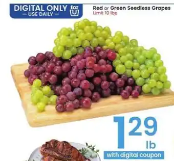 Red or Green Seedless Grapes