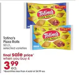 Giant Eagle Totino's Pizza Rolls offer