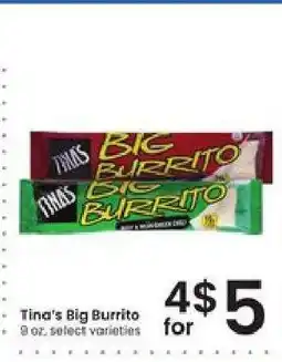 Albertsons Tina's Big Burrito offer