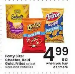 Albertsons Party Size! Cheetos, Rold Gold, Fritos offer