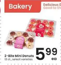 Albertsons 2-Bite Mini Donuts offer