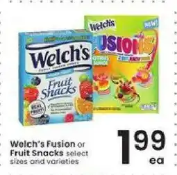 Albertsons Welch's Fusion or Fruit Snacks offer