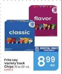 Albertsons Frito Lay Variety Sack Chips offer