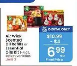 Albertsons Air Wick Scented Oil Refills or Essential Oils Kit offer