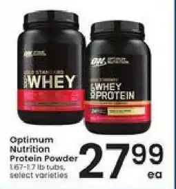 Albertsons Optimum Nutrition Protein Powder offer