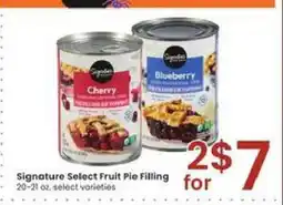 Albertsons Signature Select Fruit Pie Filling offer