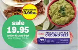 Meijer Meijer Ground Beef offer