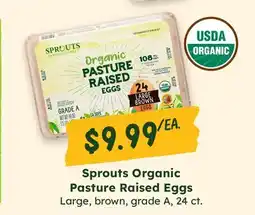 Sprouts Farmers Market Sprouts Organic Pasture Raised Eggs offer