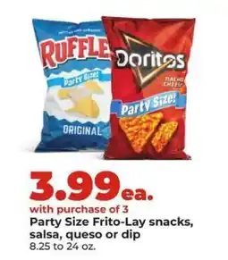 Hy-Vee Party Size Frito-Lay Snacks offer