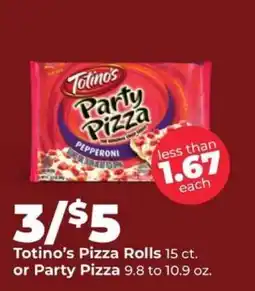 Hy-Vee Totino's Pizza Rolls or Party Pizza offer