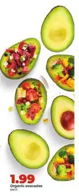 Hy-Vee Organic Avocados offer