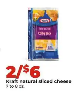 Hy-Vee Kraft Natural Sliced Cheese offer