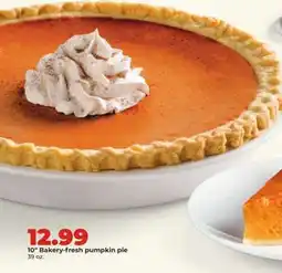 Hy-Vee Pumpkin Pie offer