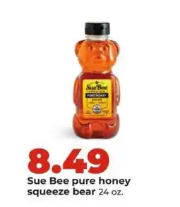 Hy-Vee Sue Bee pure honey squeeze bear offer